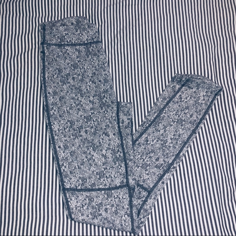 Gymshark Fleur Texture Leggings Charcoal Marl XS